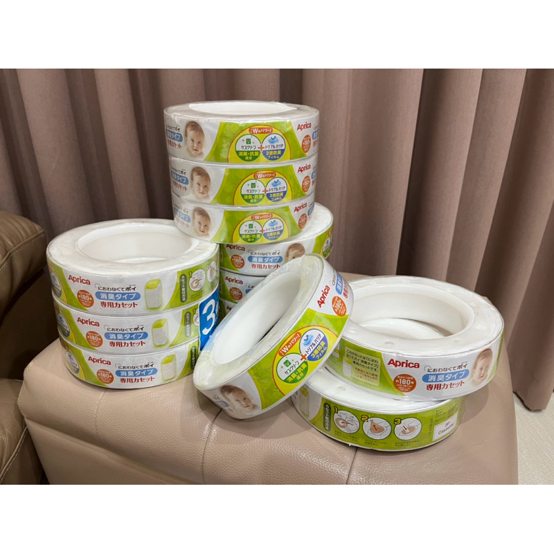 (1104) Aprica อะพรีกา ถุงขยะรีฟิล แบบม้วนต่อเนื่อง สำหรับถังขยะเก็บกลิ่น งานตู้ญี่ปุ่น ** มือหนึ่ง ** ( ได้หนึ่งม้วน )