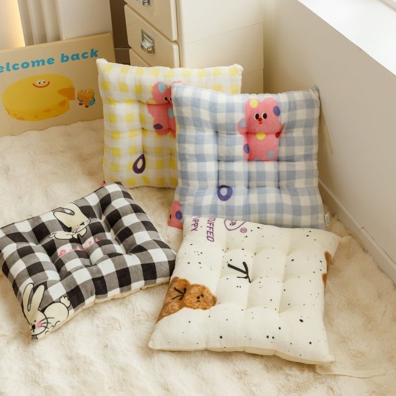พร้อมส่ง เบาะรองนั่งเก้าอี้ ขนาด40x40cm แบบหนา นุ่มสบาย ลายการ์ตูนน่ารัก สําหรับตกแต่งบ้าน