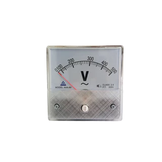 AAA โวลท์มิเตอร์ 300VAC 500VAC ขนาด 80x80 mm. ต่อตรง ใช้วัดแรงดันไฟฟ้ากระแสสลับ(AC)