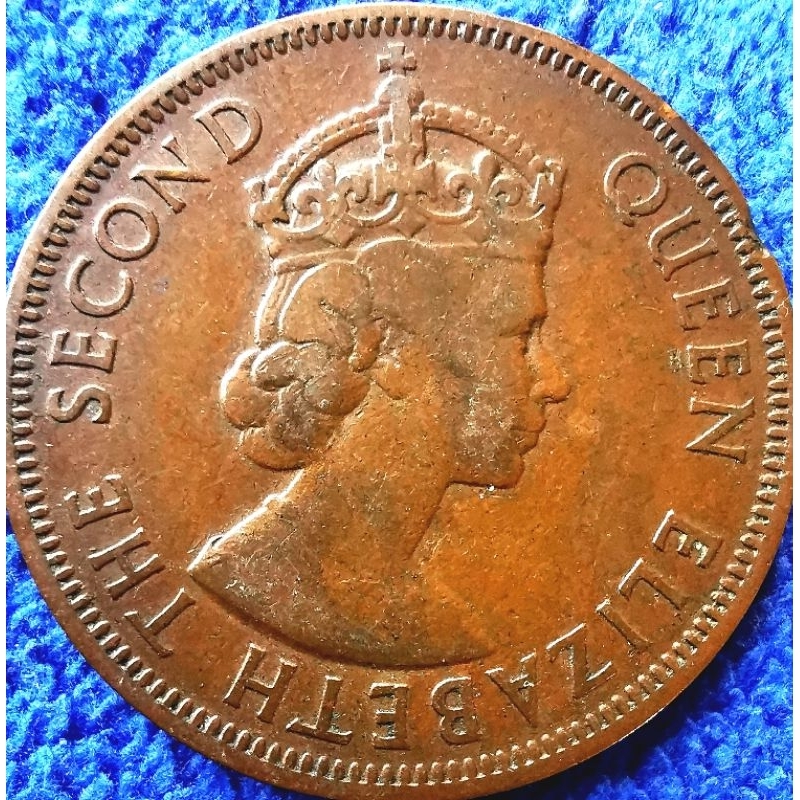 เหรียญ​ไซปรัส​ Cyprus, 5 Mils, (ยุค​ Elizabeth II), #2211T, ใช้แล้ว