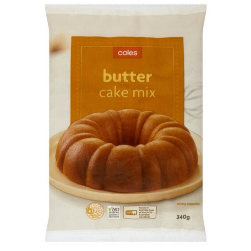 coles 🇦🇺 butter cake mix 340g. จากออสเตรเลีย แป้งเค้กรสเนย นำเข้า