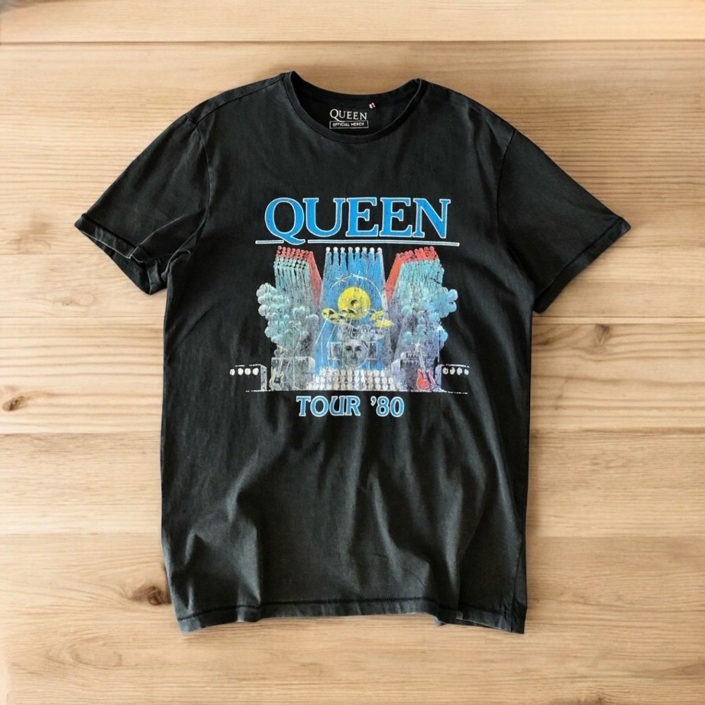 เสื้อยืดแขนสั้น Queen Tour '80 T-Shirt รับประกันของแท้ มือ1 พร้อมส่ง