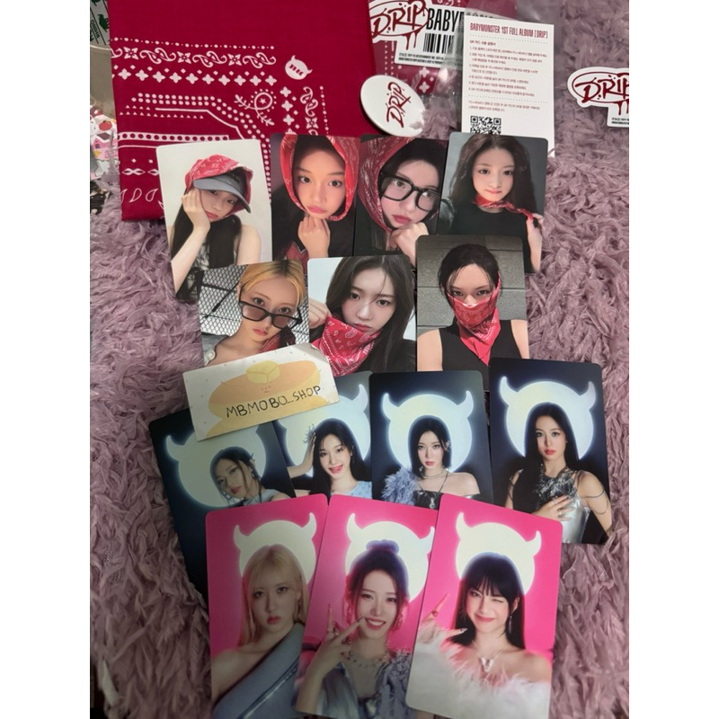 พร้อมส่ง การ์ด babymonster album v badana แยกเมมพร้อมส่ง