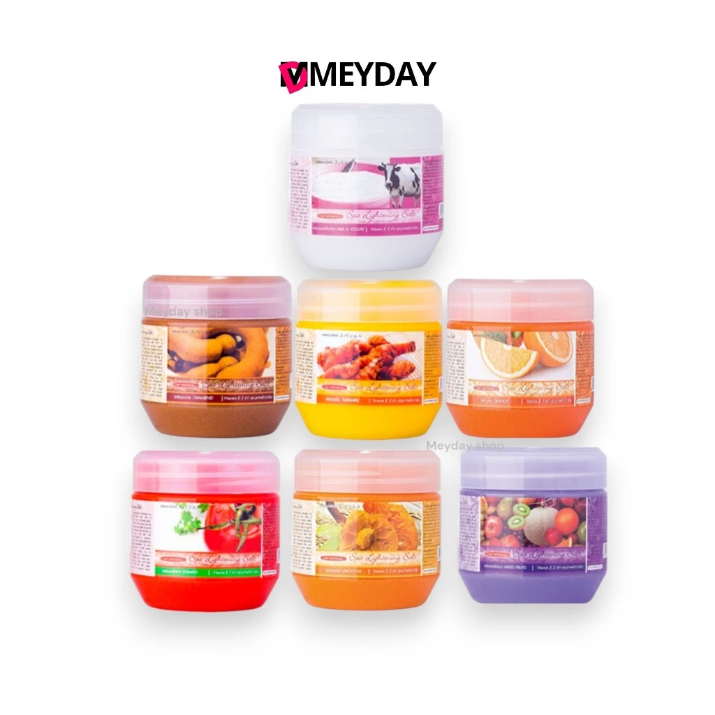 Carebeau spa แคร์บิว สปา lightening salt scrub แคร์บิว สปา ไลท์เทนนิ่ง ซอลท์ สครับ 700g.