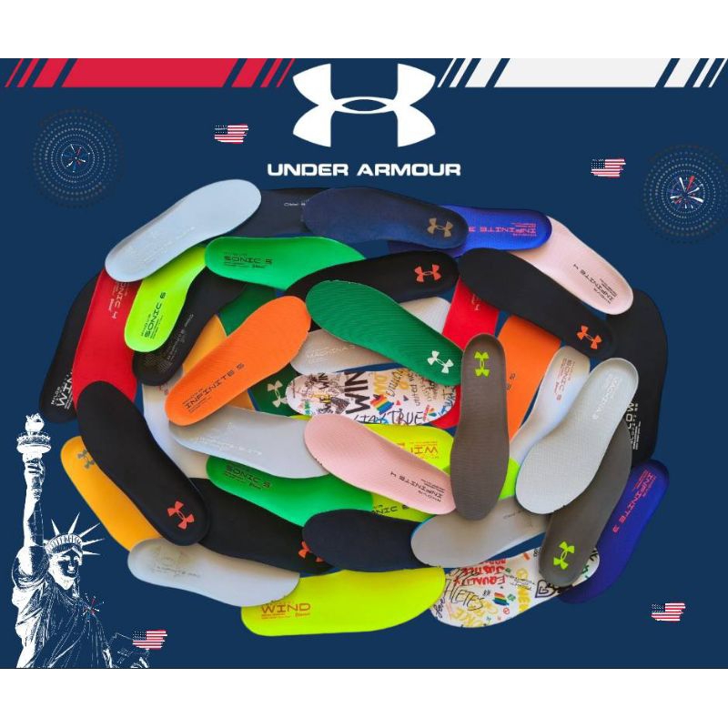 Under Amour Insole ซอฟรองเท้าอย่างดีฟองน้ำนุ่มมาก(พื้นรองรองเท้าวิ่ง/รองเท้ากีฬานุ่มมากๆ)
