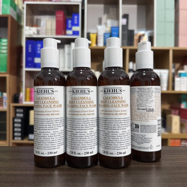 ( ราคา/ขวด มีเลือกขนาด ) Kiehl's Calendula Deep Cleansing Foaming Face Wash