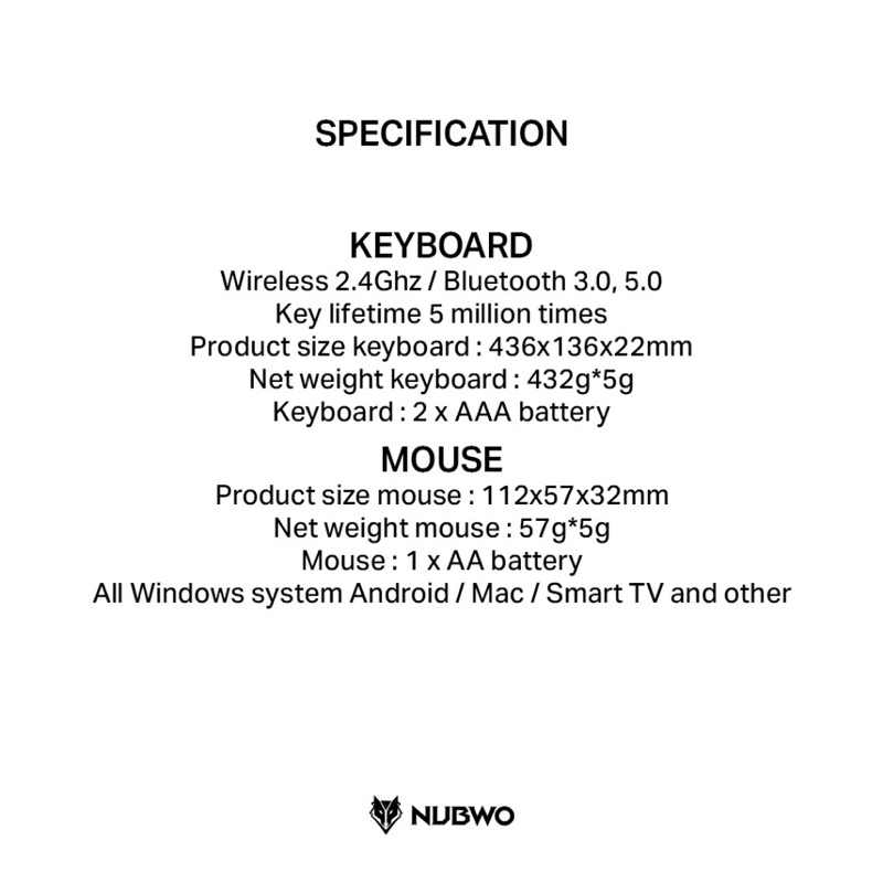 Nubwo NKM638 Keyboard+Mouse Dual mode Wireless/Bluetooth แป้นพิมพ์ไร้สาย ชุดเมาส์คีย์บอร์ดสีพาสเทลไร้สาย ภาษาไทยปุ่มกลม ราคา ถูกที่สุด ดีลบีเคเค แกลเลอรีภาพที่ 6