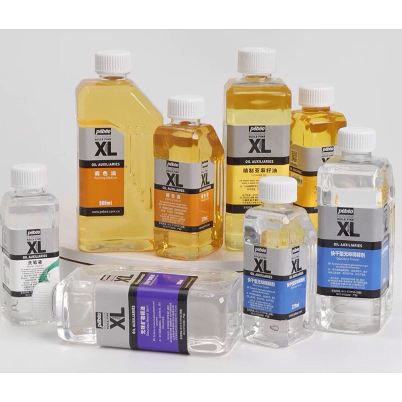 สื่อผสมสีน้ำมัน linseed oil ,Oil medium ,Solvent ,Varnish น้ำมัน วานิช น้ำยาเคลือบภาพ (Art Sup.th) ขนาด 75ml. , 500ml.