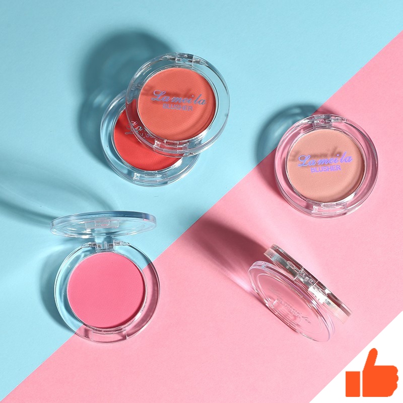 Lameila Face Blusher แต ่ งหน ้ า Blush On Powder High Pigmented Make Up Cheek Rouge Pressed Powder Natural Matte Cosmet