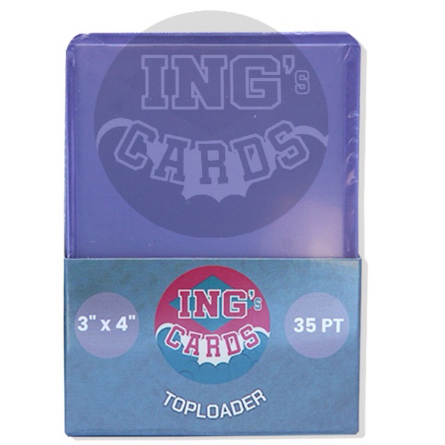 IngsCards Toploader ท็อปโหลด ใส่การ์ดบอล ขนาด 35 PT (1 แพค 25 ใบ)