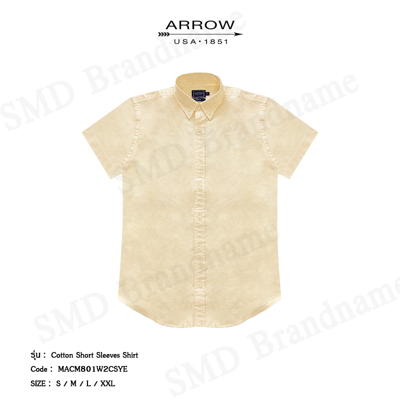 Arrow เสื้อเชิ้ตแขนสั้น รุ่น Cotton Short Sleeves Shirt Code: MACM801W2CSYE
