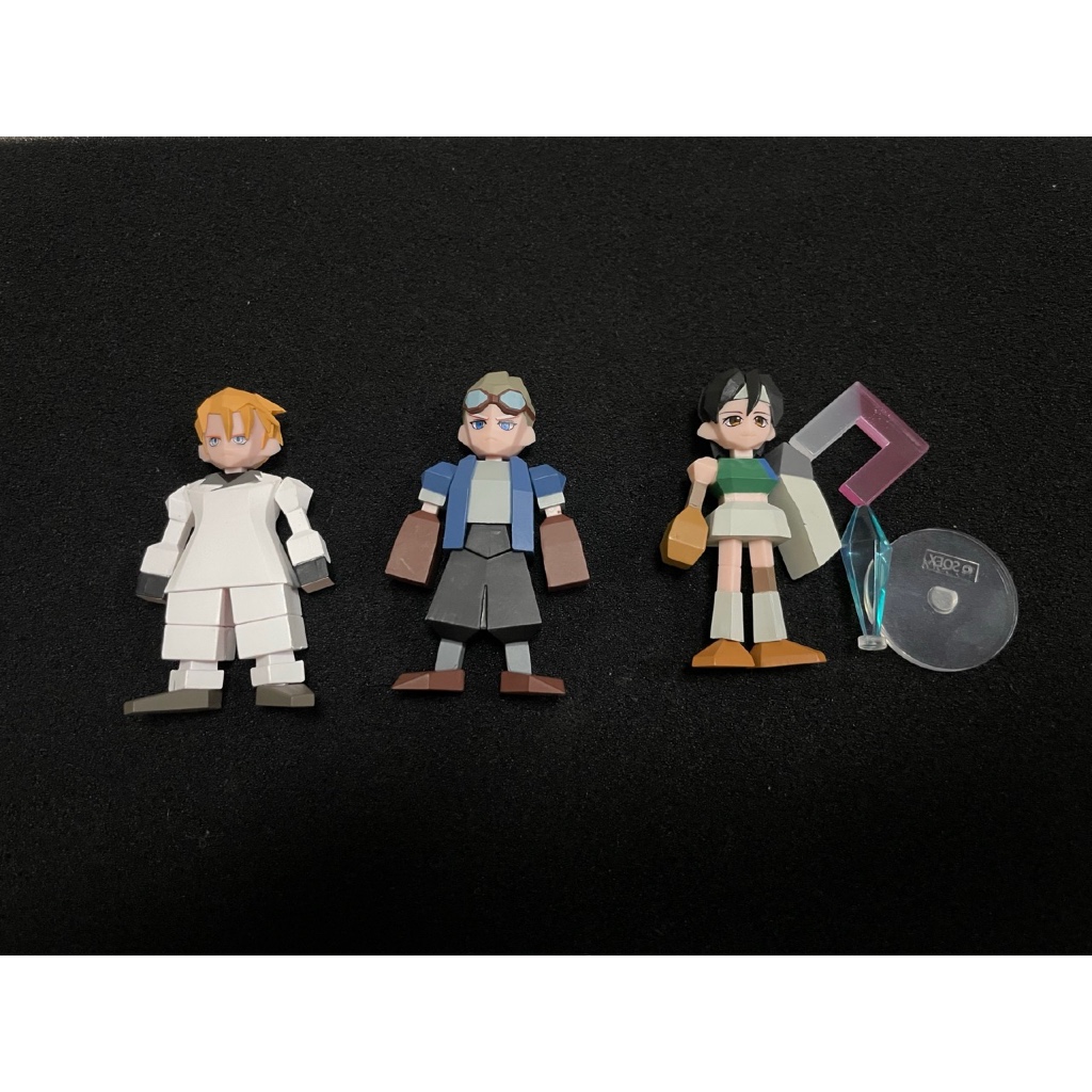 FINAL FANTASY VII POLYGON FIGURE DISPLAY SQUARE ENIX Shinra Rufus Cid Yuffie