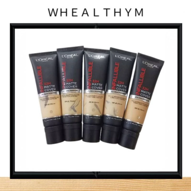 ครีมรองพื้น LOreal Paris Infallible 32H Matte Cover Foundation L'Oreal ลอรีอัล ปารีส อินฟอลลิเบิล ติดทนนาน