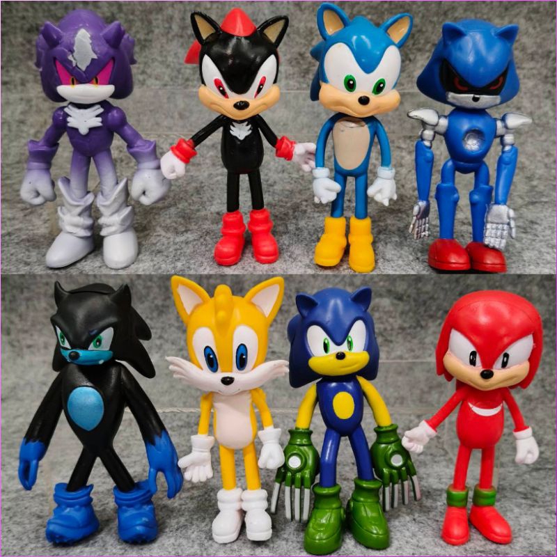 โมเดล Sonic โซนิค ขนาด 10-12 cm. ตัวใหญ่ๆ ขยับแขนขาหัวได้ ชุด 4 ตัว มีให้เลือก 2 แบบ วัสดุพลาสติกอย่างดี พร้อมส่งทันที