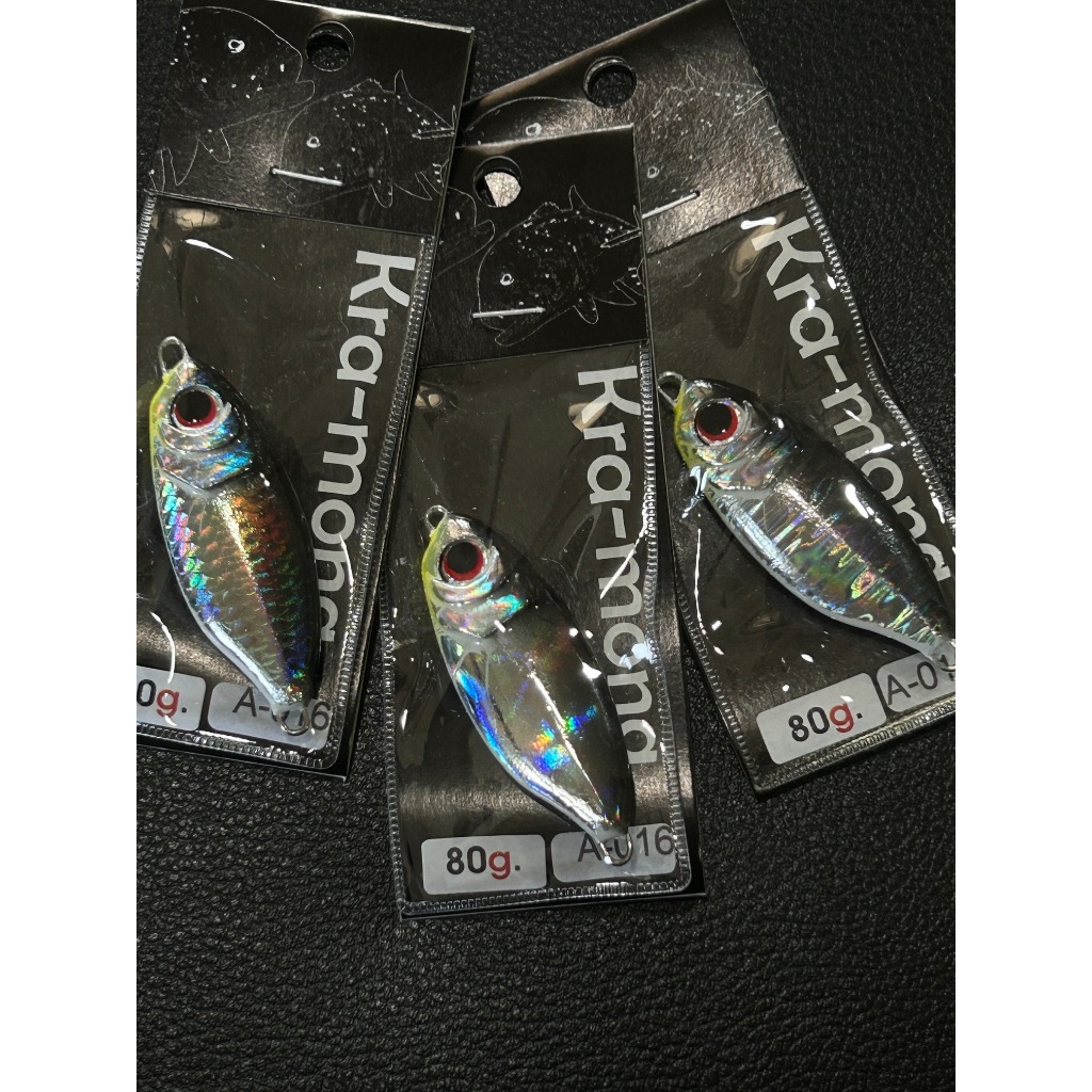 A-016 สีดำ มี3ลายให้เลือก เหยื่อจิ๊กกิ้ง ไลท์จิ๊กกิ้ง สปีดจิ๊ก Jigging เหยื่อตกปลาโลหะ เหยื่อตกปลาทะเล นน.50-110 กรัม
