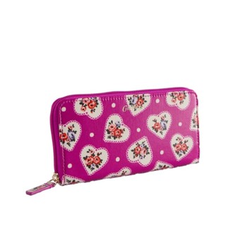 Cath Kidston Female Continental Wallet Lace Hearts Pink