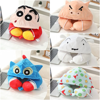 หมอนรองคอ ตัวจอมแก่น แบบมีฮู้ด