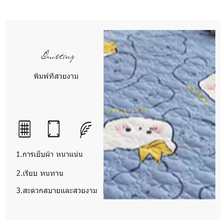 ผ้าปูที่นอนกันไรฝุ่น เสริมใย ขนาด 6ฟุต/5ฟุต/3.5ฟุต/3ฟุต ลายการ์ตูน thumbnail 5