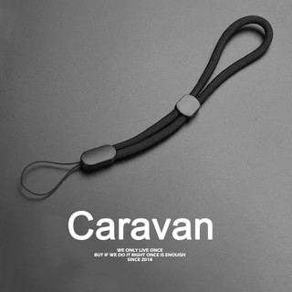 Caravan Crew (1ชิ้น) สายคล้องข้อมือ สายคล้องบัตร สายห้อยโทรศัพท์มือถือ Phone Wrist Lanyard แบบผ้า มีลาย