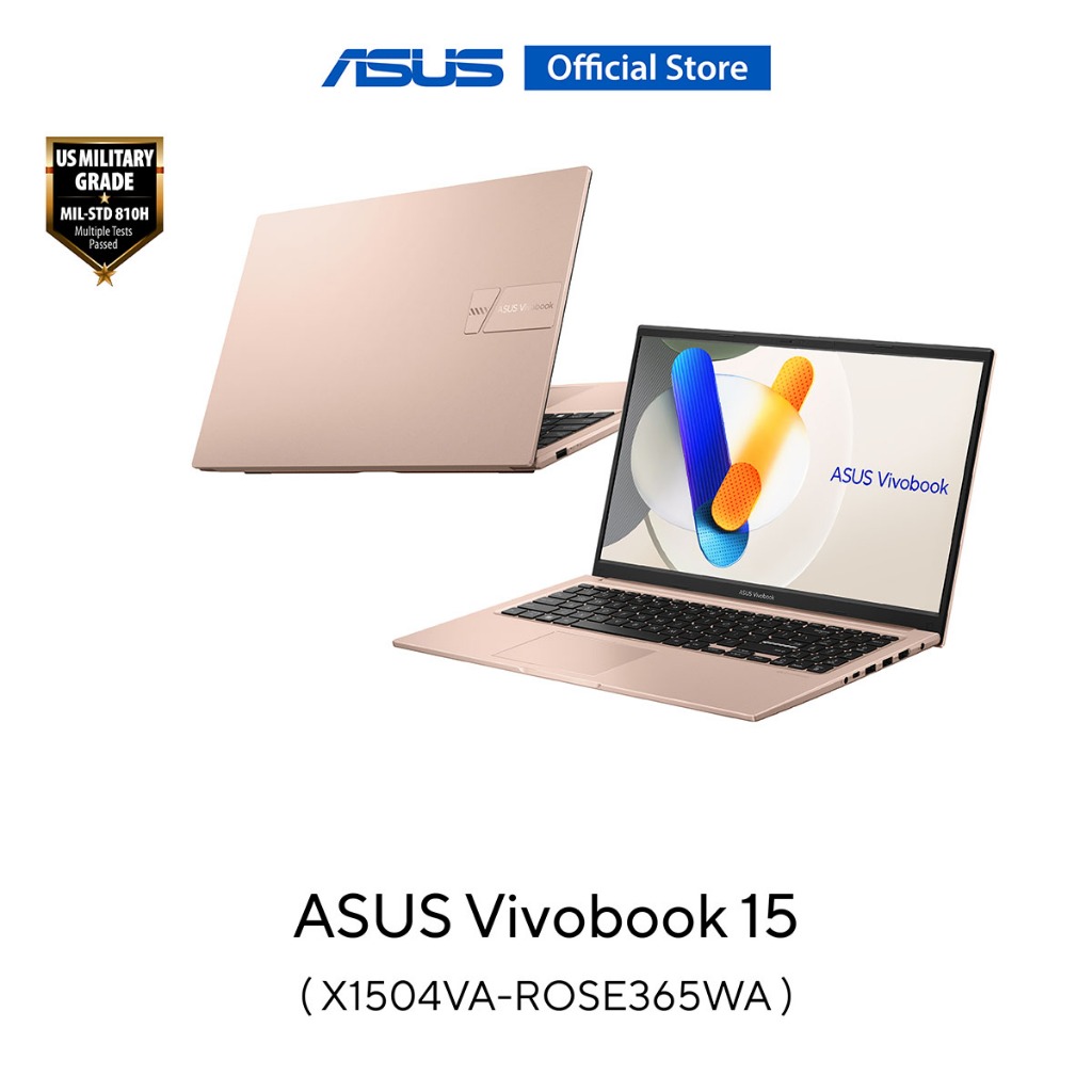 ASUS Vivobook 15 (X1504VA-ROSE365WA) 15.6" FHD, i3-1315U, 8GB DDR4, 512GB SSD, W11