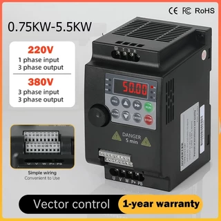 【Local】220V TO 220V Economical VFD Variable Frequency Drive Converter Inverter 380V 3PH อินเวอร์เตอร์ความถี่ 1HP/2HP/3HP