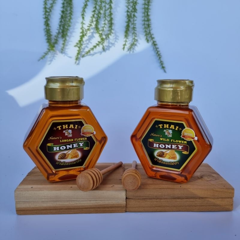น้ำผึ้งป่า น้ำผึ้งลำไย THAI HONEY ขนาด250กรัม