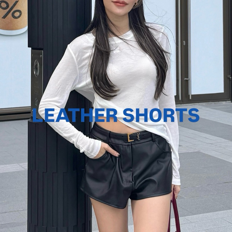 JARIN | LEATHER SHORTS