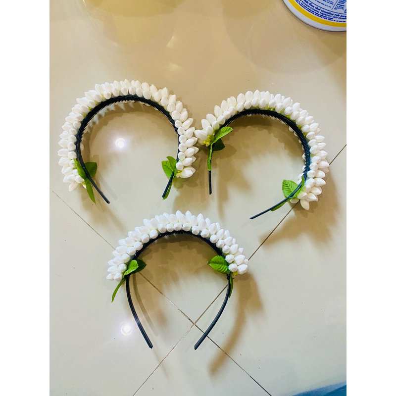 ที่คาดผมดอกมะลิทิชชู่