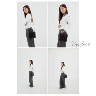 [VISSY] Vissy Croc 7 (ขนาดใหญ่) หนังPU ลายปั้มจระเข้ กระเป๋าสะพายผู้หญิง
