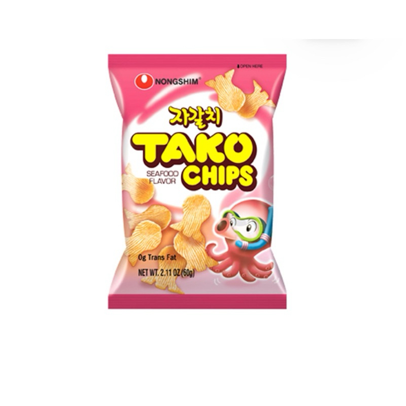 NONGSHIM TAKO CHIPS SEAFOOD 60g.