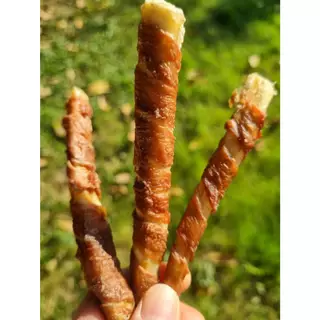 Chicken / Duck wrapped in cartilage ไก่/เป็ดพันกระดูกอ่อนวัว 100g กระดูกขัดฟัน ขนมสุนัข Umm ขนมหมา