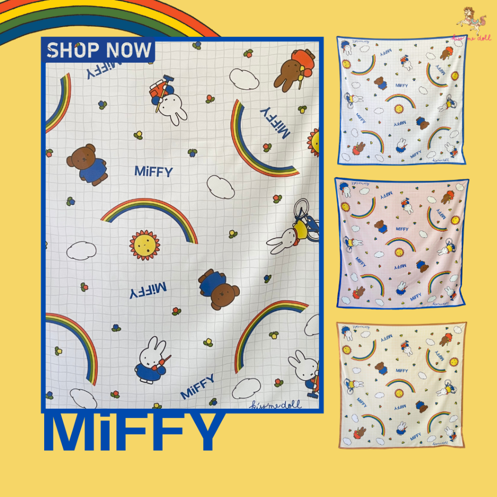 Kiss Me Doll وشاح Miffy ‏100×100 سم — صورة 2