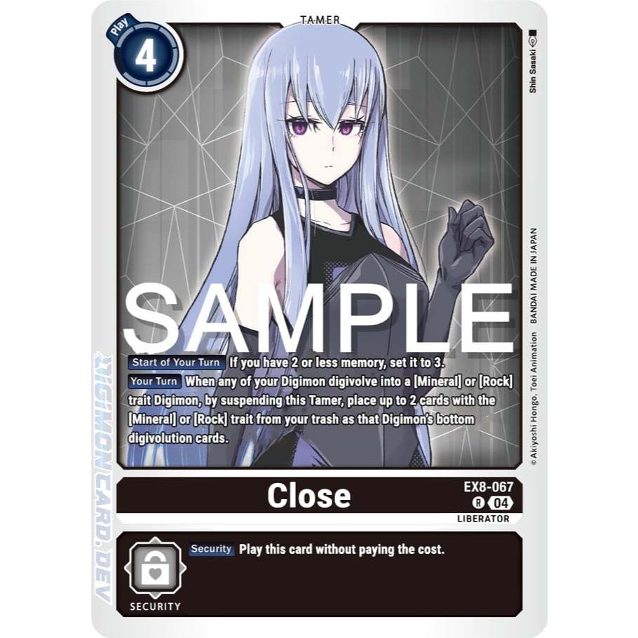 [Digimon] Close EX8-067 Digimon Card การ์ดสะสมดิจิม่อน ร้านDDN