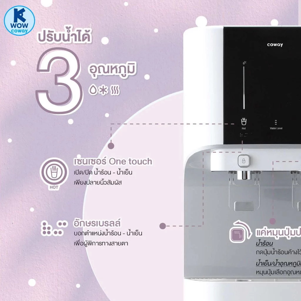 เครื่องกรองน้ำ COWAY รุ่น Core 3 อุณหภูมิ thumbnail 4