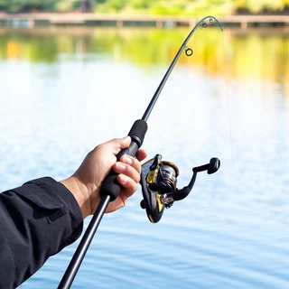 คันเบ็ดตกปลา คันสปินนิ่ง เบ็ดตกปลา แบบ2ท่อ วัสดุคาร์บอนไฟเบอร์ Fishing Rod คันเบ็ดตกปลาสปินนิ่ง
