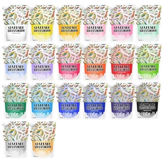 พร้อมส่ง สีอะคริลิคเหลว diy หมีเทสี แบบถุงสำหรับเติมสีต่างๆ สีเพ้นท์เสื้อ ภาพวาดระบายสี อุปกรณ์ศิลปะต่างๆ ขนาด 1 L