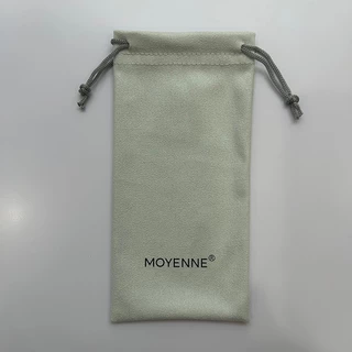 [จัดส่งในกทม] MOYENNE แฟชั่นเกาหลี ผ้าเช็ดแว่น วัสดุหนังกลับ ถุงใส่แว่นตา คุณภาพสูง