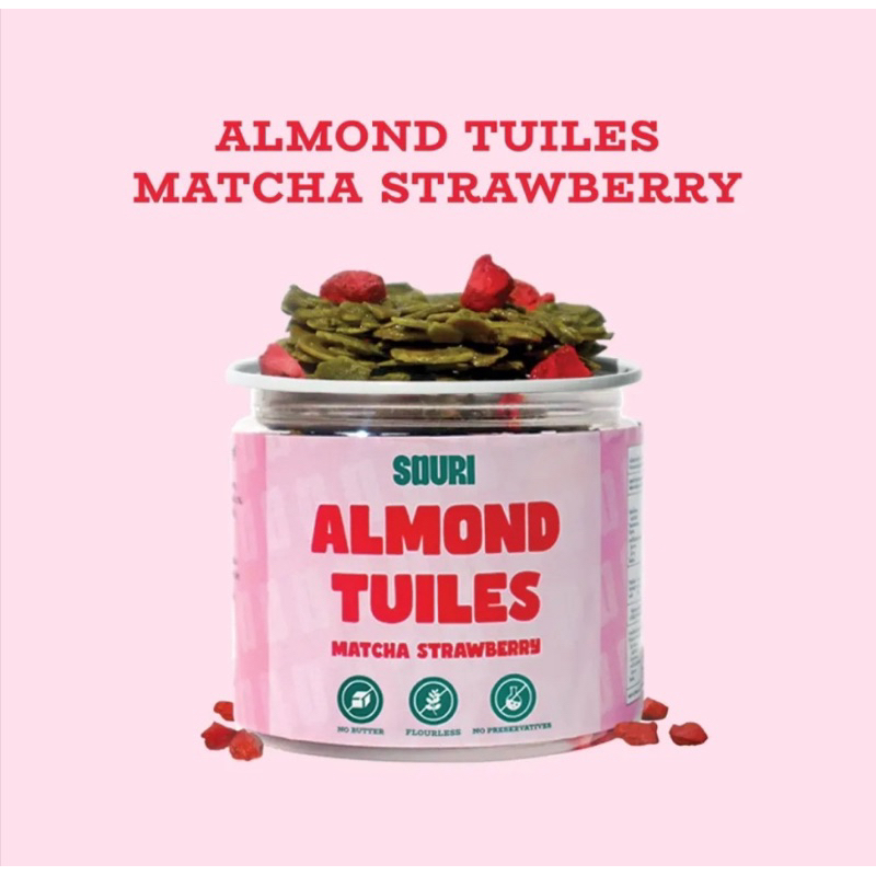 SOURI ALMOND TUILES MATCHA STRAWBERRY/BUTTERFLY PALMIER/Almond tuiles chocbanana&original