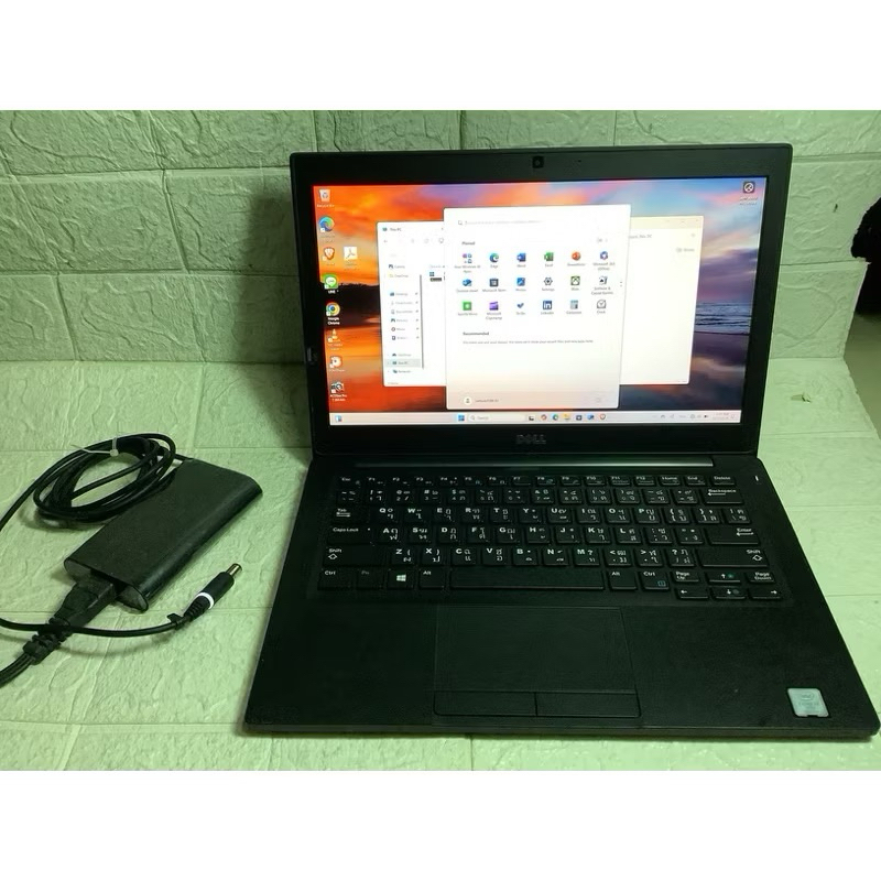 Notebook i7 Dell Latitude7280 จอ12" แบต1.30 win11,Core i7-7600u gen7 Cpu 2.80GHz 4core,DDR4 8GB,SSD 