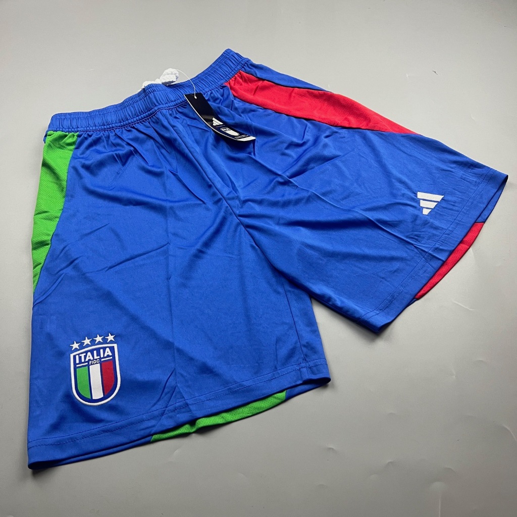SALE !!! กางเกง 2024-25 ทีมชาติ อิตาลี่ เยือน สีน้ำเงิน Shorts Italy Away Cecat