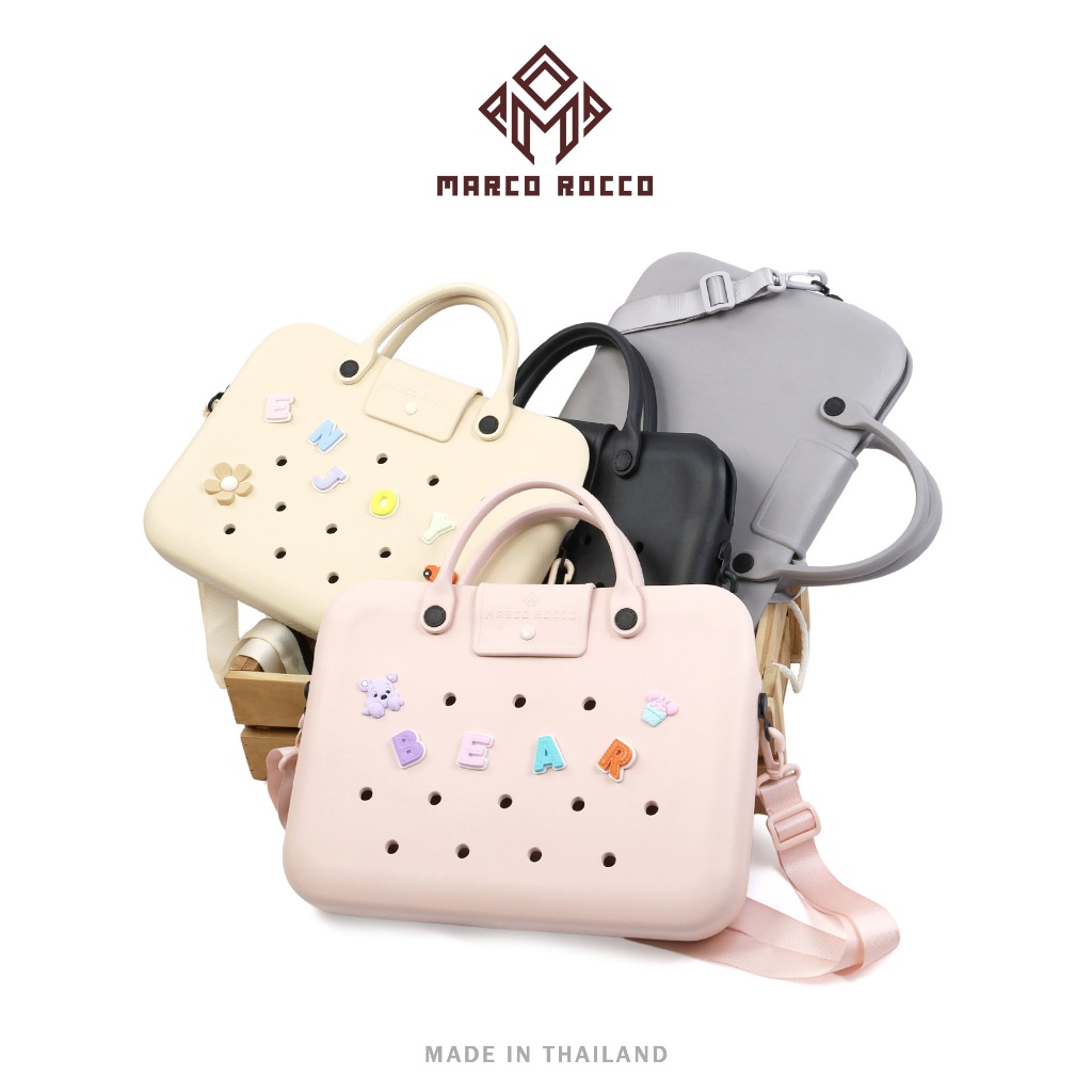Marco Rocco กระเป๋าสะพายข้าง รุ่น BR3007 สามารถใส่ไอแพด เอกสาร สามารถติดตัวการ์ตูนได้ มีหูหิ้ว กันน้ำ ขนาด 25x35 CM.