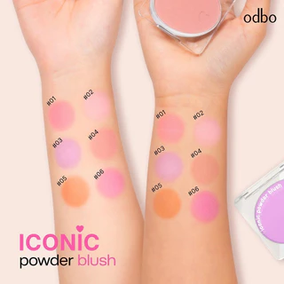 Odbo Iconic Powder Blush 4.2g โอดีบีโอ ไอโคนิค พาวเดอร์ บลัชออน OD1325 (1 ตลับ)