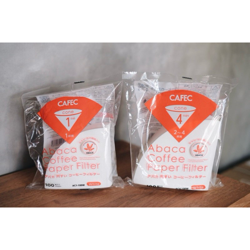 [พร้อมส่ง ของแท้] CAFEC Abaca Paper Filter 01 02 กระดาษกรอง กระดาษดริปกาแฟ กาแฟดริป กระดาษกรองกาแฟ ฟิลเตอร์ดริปกาแฟ
