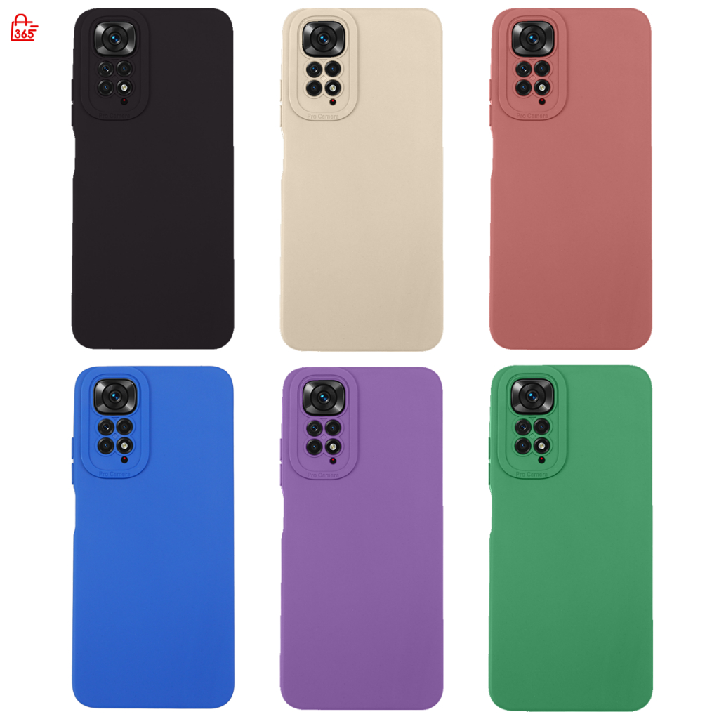 เคส สำหรับ Xiaomi Redmi Note 11 Note 11s เคสซิลิโคนนิ่ม กันกล้อง TPU สีพื้น