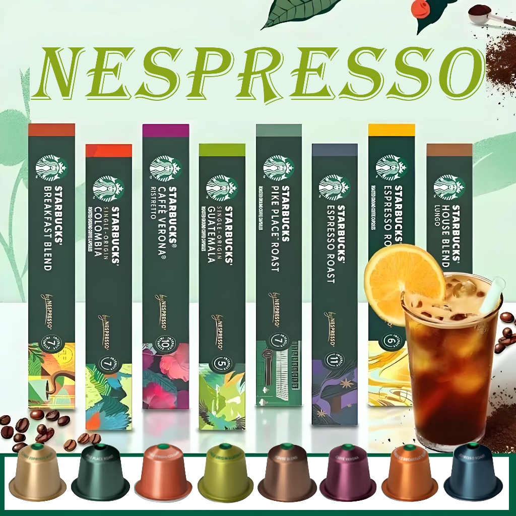 การจัดส่งด่วนสุดStarbucks Nespresso Coffee Capsule ล็อตใหม่ สตาร์บัคส์แคปซูล nespresso กาแฟแคปซูล แคปซูลกาแฟสตาร์บัคส์ S
