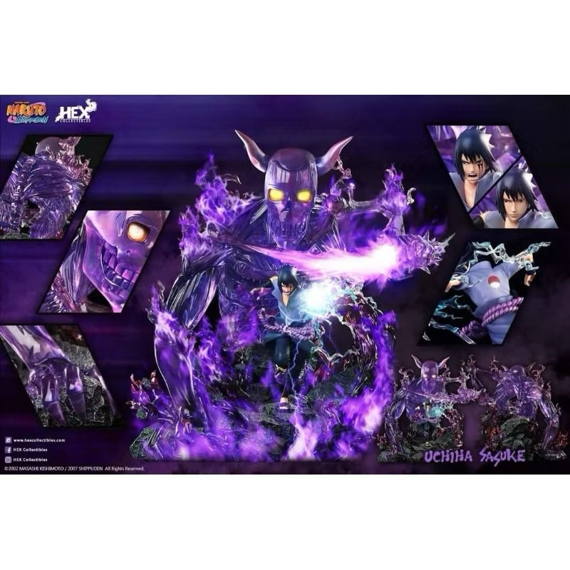 HEX COLLECTIBLES - 1/8 Uchiha Sasuke With Susano " Licensed " sasuke hex ของแท้