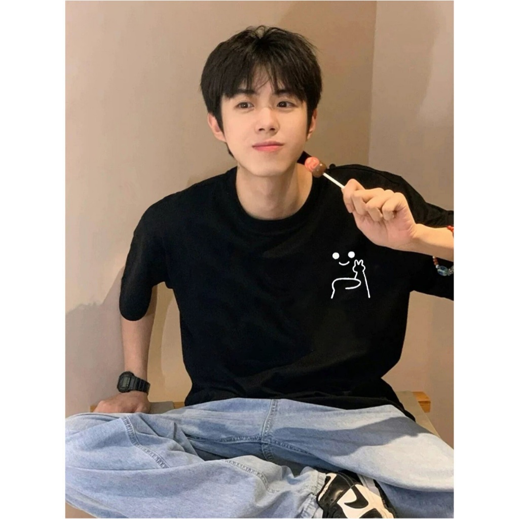 Basi  เสื้อขาว เสื้อยืด oversize เสื้อตลก เสื้อน่ารัก ผ้าคอตตอน 100% เนื้อผ้าเกรดพรีเมียม คอกลม ใส่สบาย ราคา ถูกที่สุด ดีลบีเคเค แกลเลอรีภาพที่ 4