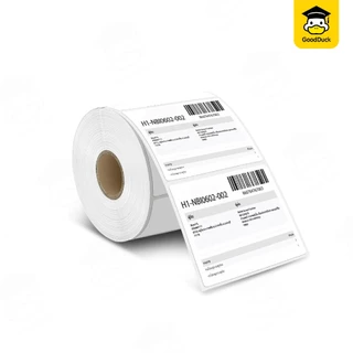 สติ๊กเกอร์ความร้อน ใบปะหน้า 100x150 100x75 100x100mm กระดาษสติ๊กเกอร์ความร้อน ไม่ใช้หมึก เลเบล
