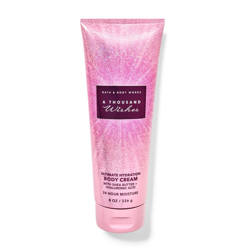 Bath&BodyWorks A Thousand Wishes Ultimate Hydration Body Cream226g.ครีมบำรุงผิวกายผสมน้ำหอมกลิ่น A T