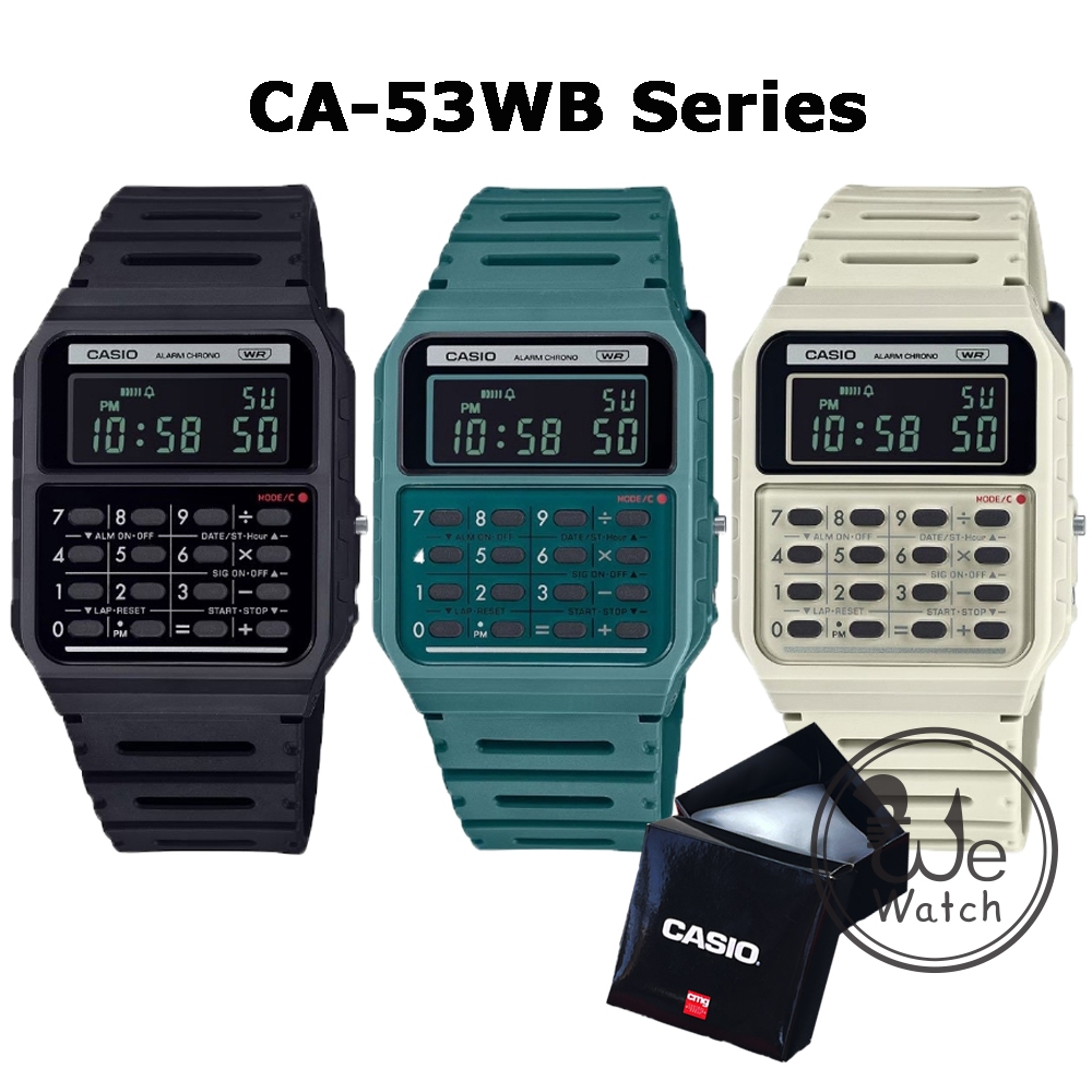 !!ประกัน1ปีและกล่อง CMG!! CASIO รุ่น CA-53WB นาฬิกาชาย DATA BANK CA53 CA CA53W CA-53 CA53WB
